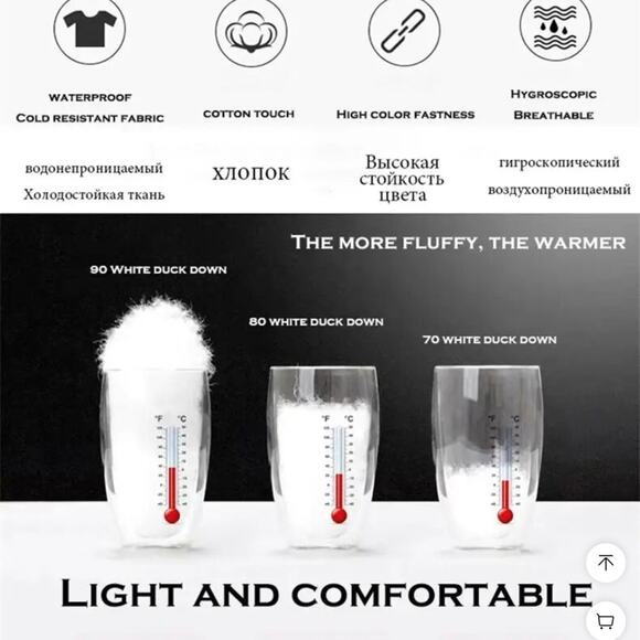 New very warm down snowsuit toddler 18-24 mo. - Picture 10 of 14